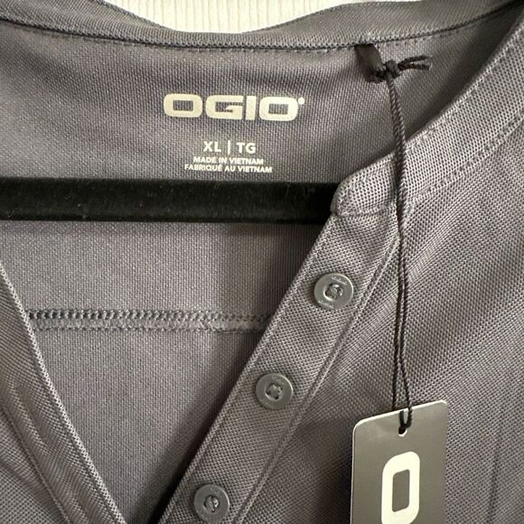 OGIO Gray Casual Button Down Shirt Relaxed Fit - Picture 2 of 2